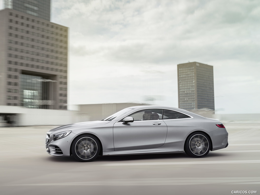 2018 Mercedes-Benz S-Class Coupe (Color: Designo Allanite Grey Magno) - Side