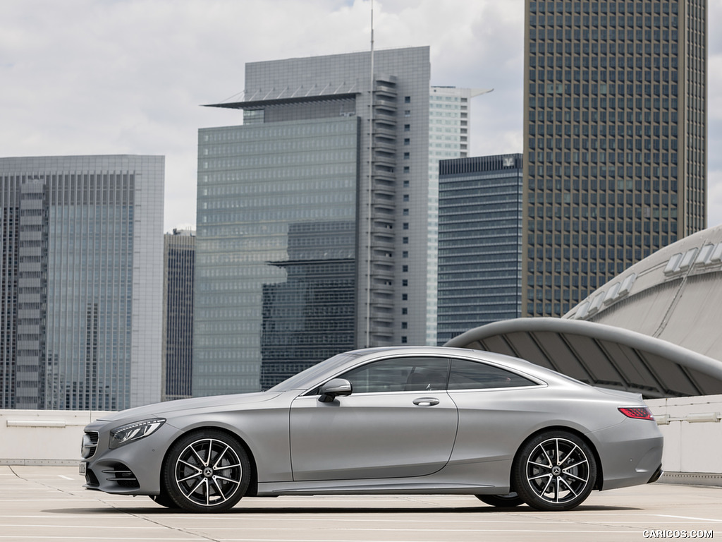 2018 Mercedes-Benz S-Class Coupe (Color: Designo Allanite Grey Magno) - Side