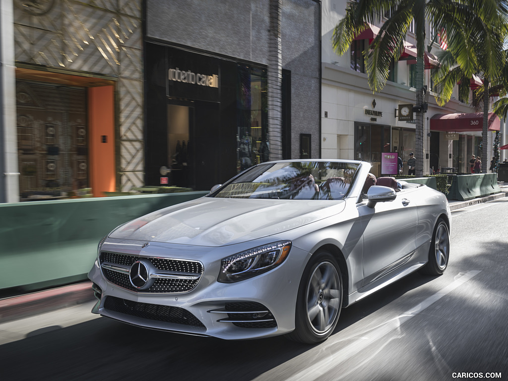 2018 Mercedes-Benz S560 S-Class Cabriolet (US-Spec) - Front Three-Quarter