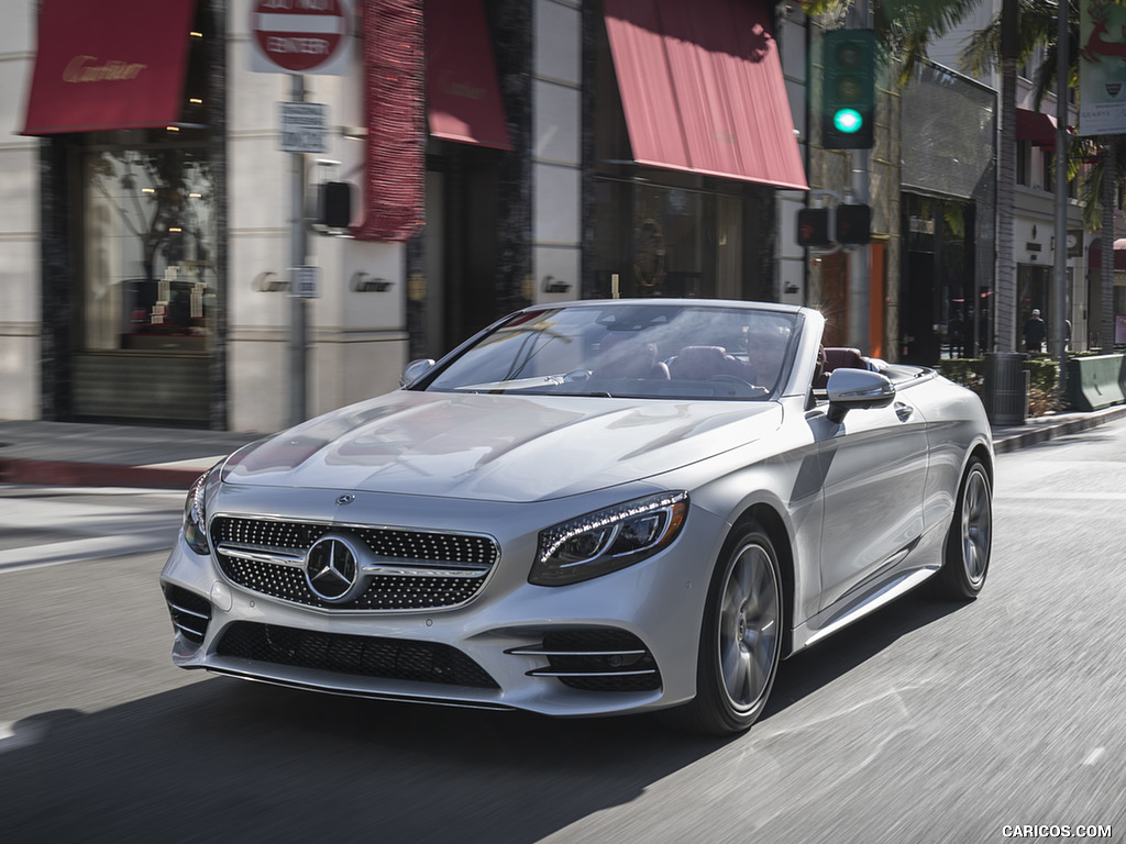 2018 Mercedes-Benz S560 S-Class Cabriolet (US-Spec) - Front Three-Quarter