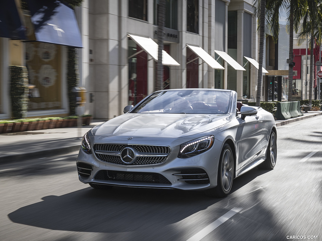 2018 Mercedes-Benz S560 S-Class Cabriolet (US-Spec) - Front Three-Quarter