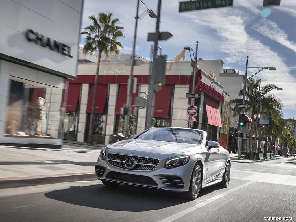 2018 Mercedes-Benz S560 S-Class Cabriolet (US-Spec) - Front Three-Quarter