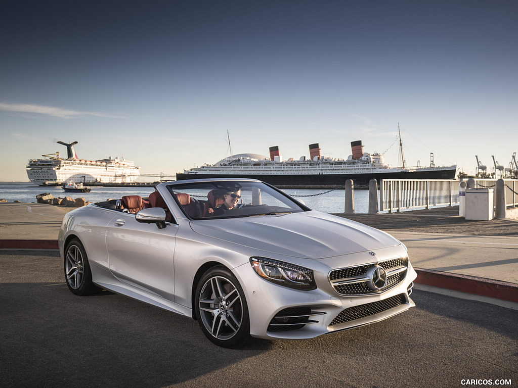 2018 Mercedes-Benz S560 S-Class Cabriolet (US-Spec) - Front Three-Quarter