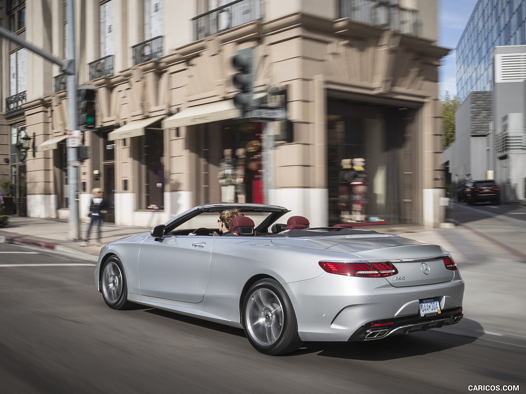 2018 Mercedes-Benz S560 S-Class Cabriolet (US-Spec) - Rear Three-Quarter