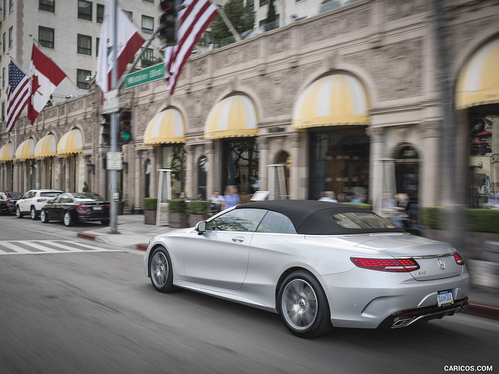 2018 Mercedes-Benz S560 S-Class Cabriolet (US-Spec) - Rear Three-Quarter