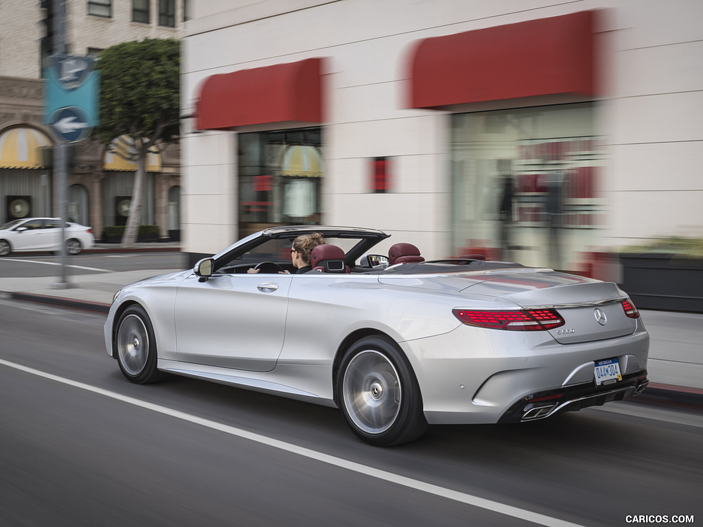 2018 Mercedes-Benz S560 S-Class Cabriolet (US-Spec) - Rear Three-Quarter