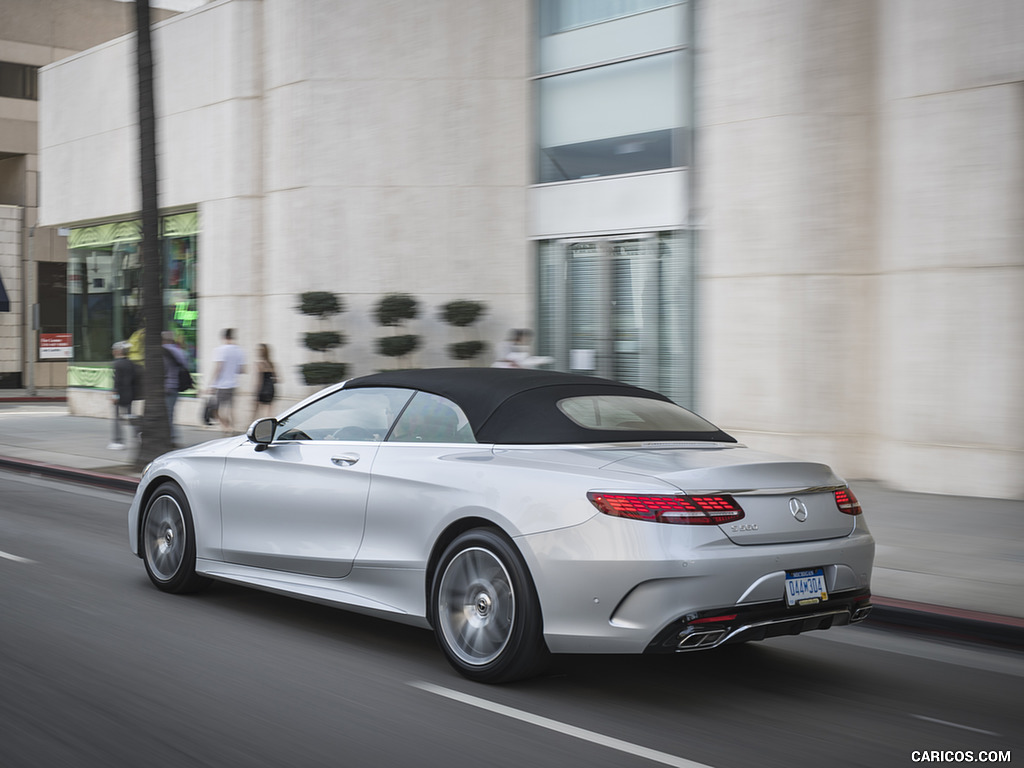 2018 Mercedes-Benz S560 S-Class Cabriolet (US-Spec) - Rear Three-Quarter