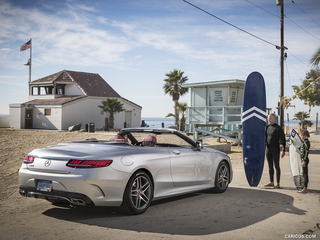 2018 Mercedes-Benz S560 S-Class Cabriolet (US-Spec) - Rear Three-Quarter