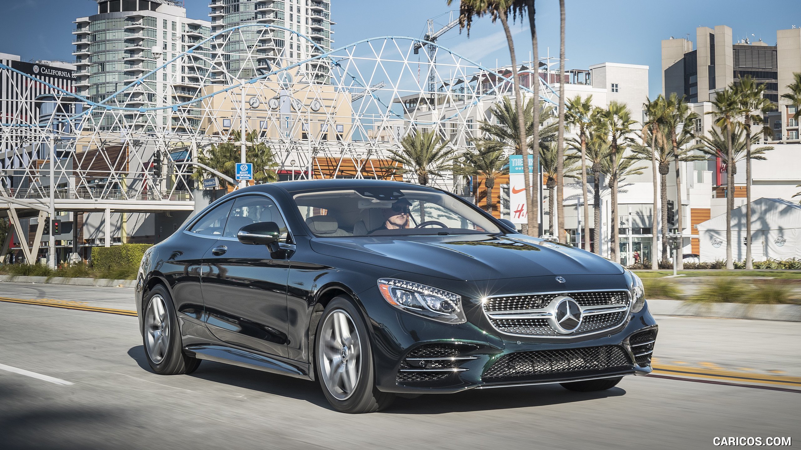 2018 Mercedes-Benz S560 S-Class Coupe (US-Spec) - Front Three-Quarter, #19 of 35