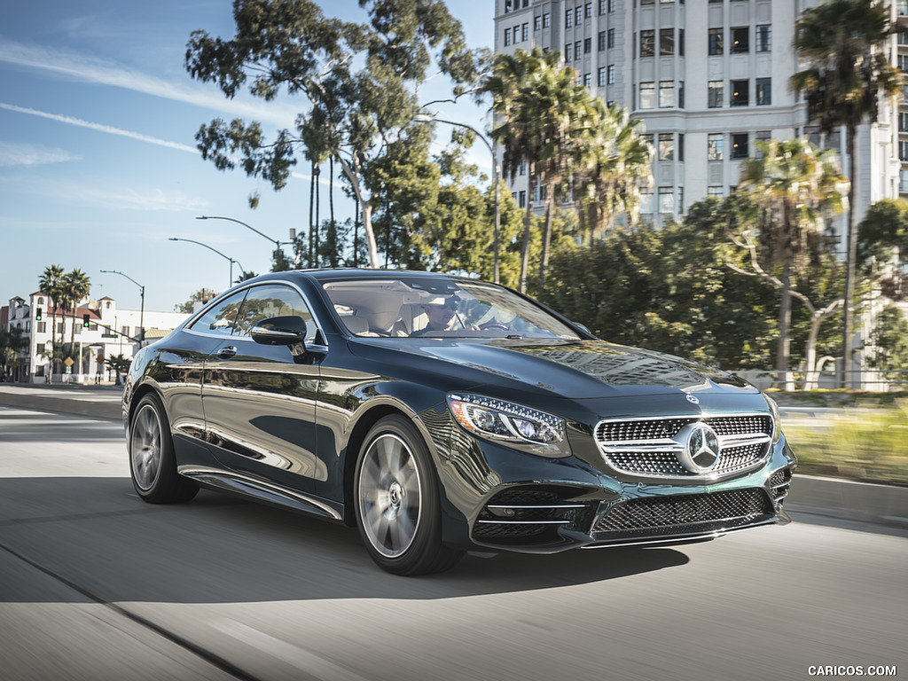 2018 Mercedes-Benz S560 S-Class Coupe (US-Spec) - Front Three-Quarter