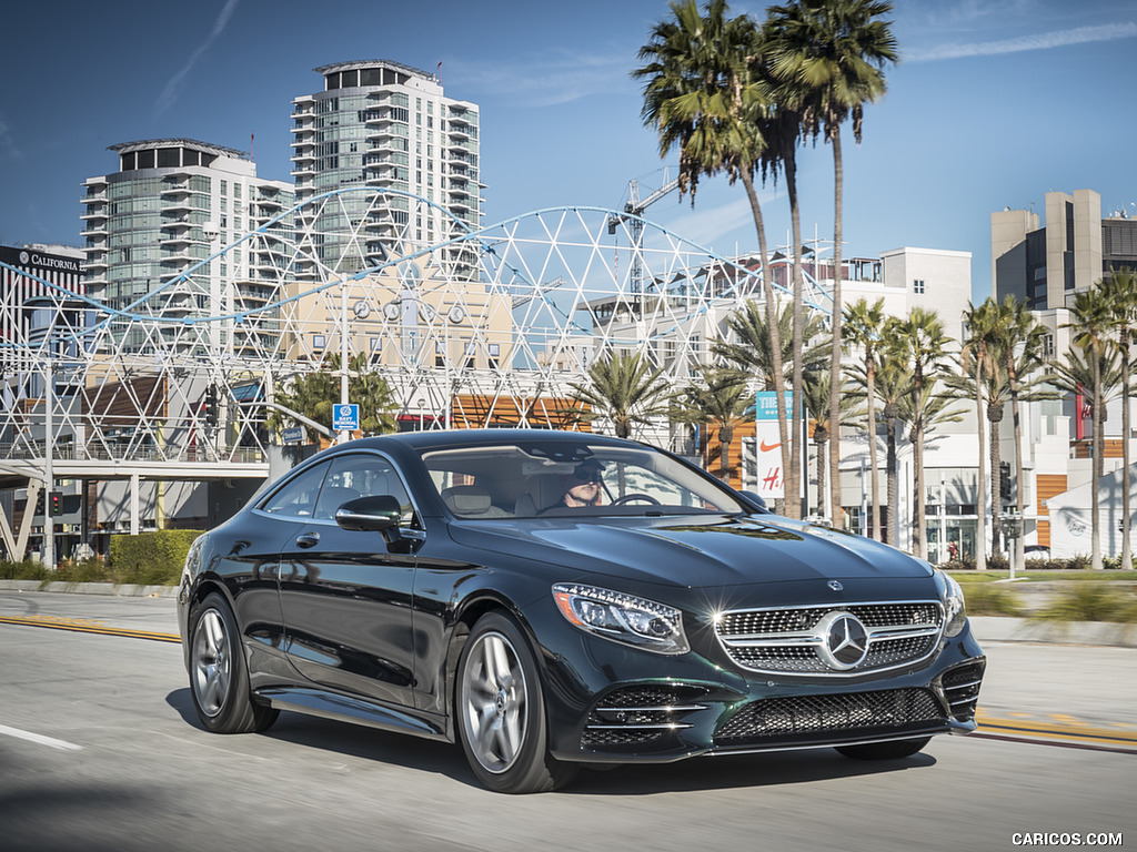 2018 Mercedes-Benz S560 S-Class Coupe (US-Spec) - Front Three-Quarter