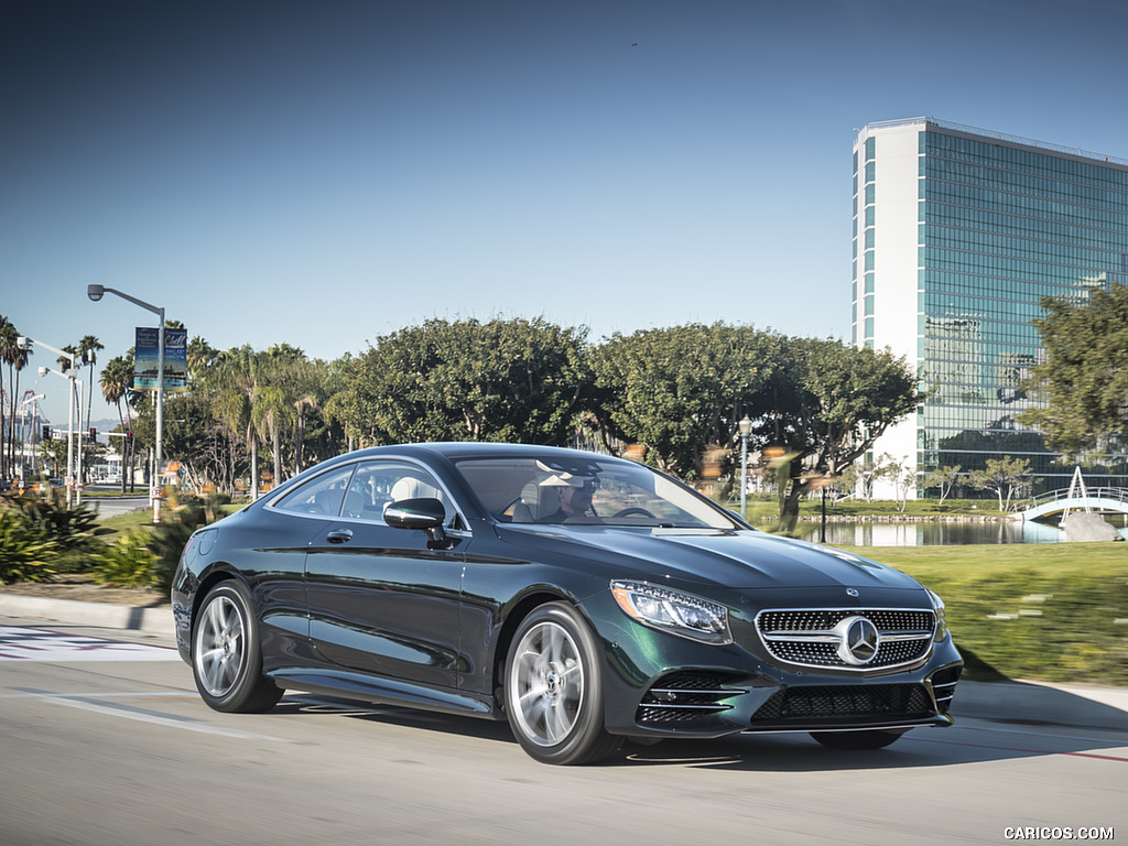 2018 Mercedes-Benz S560 S-Class Coupe (US-Spec) - Front Three-Quarter