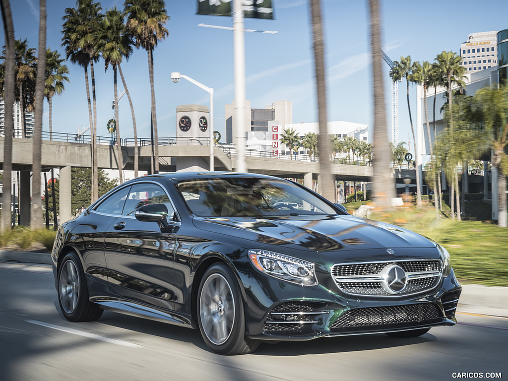 2018 Mercedes-Benz S560 S-Class Coupe (US-Spec) - Front Three-Quarter