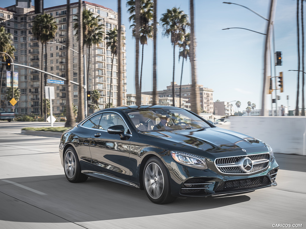 2018 Mercedes-Benz S560 S-Class Coupe (US-Spec) - Front Three-Quarter