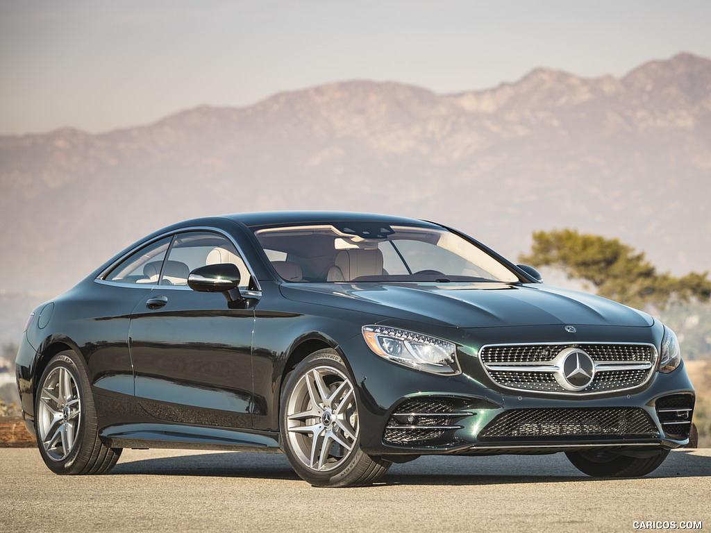 2018 Mercedes-Benz S560 S-Class Coupe (US-Spec) - Front Three-Quarter