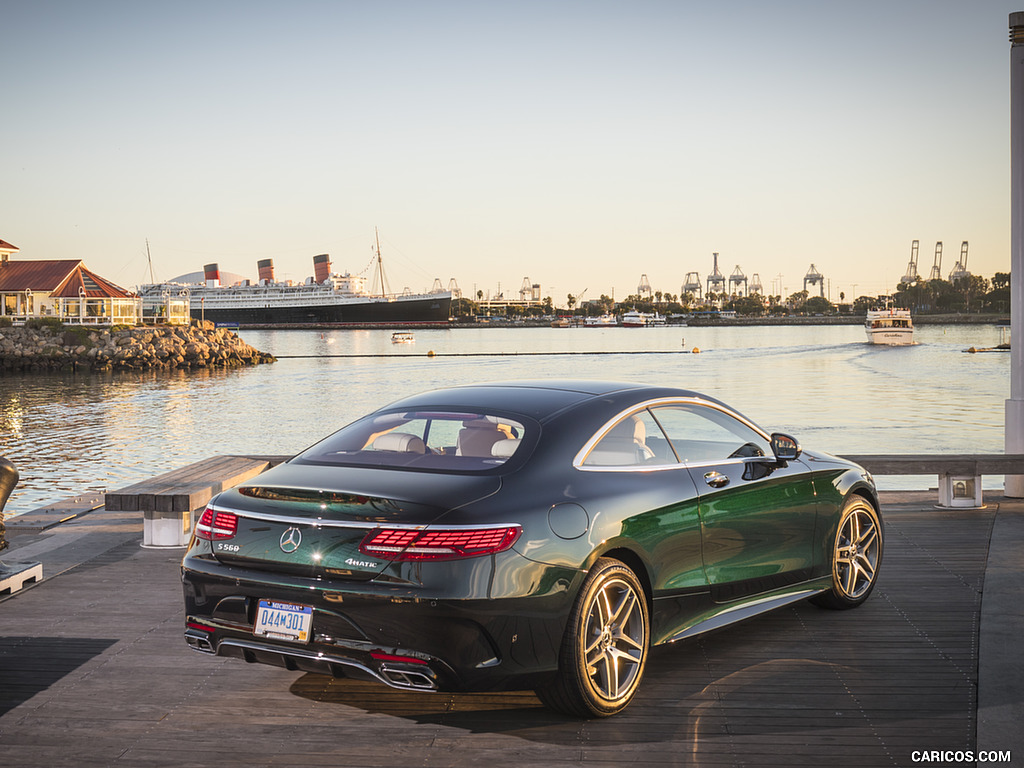 2018 Mercedes-Benz S560 S-Class Coupe (US-Spec) - Rear Three-Quarter