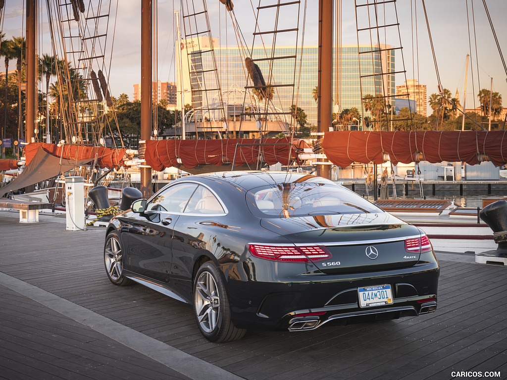 2018 Mercedes-Benz S560 S-Class Coupe (US-Spec) - Rear Three-Quarter