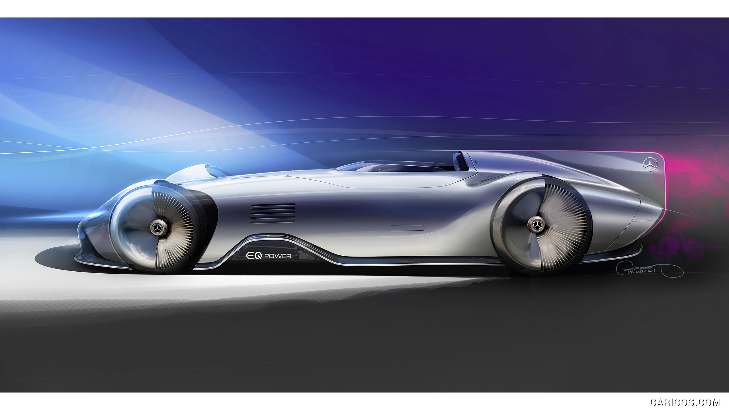 2018 Mercedes-Benz Vision EQ Silver Arrow Concept - Design Sketch, #42 of 50