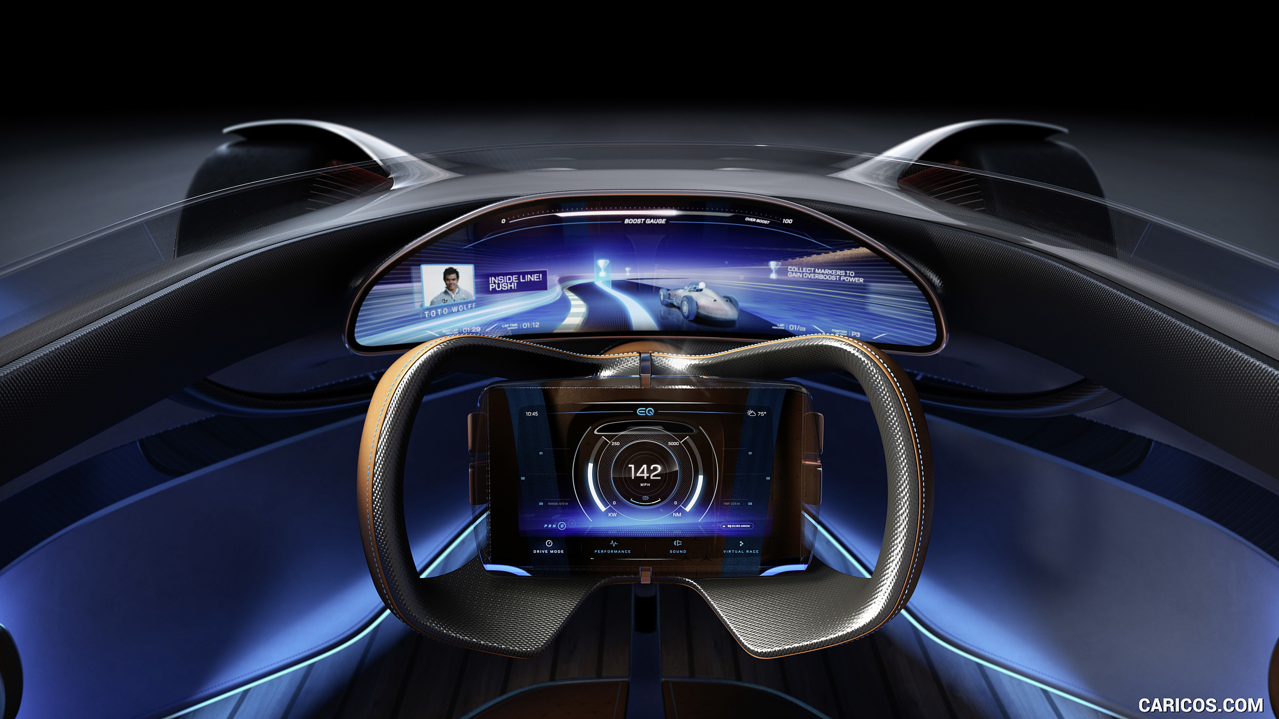 2018 Mercedes-Benz Vision EQ Silver Arrow Concept - Interior, #36 of 50