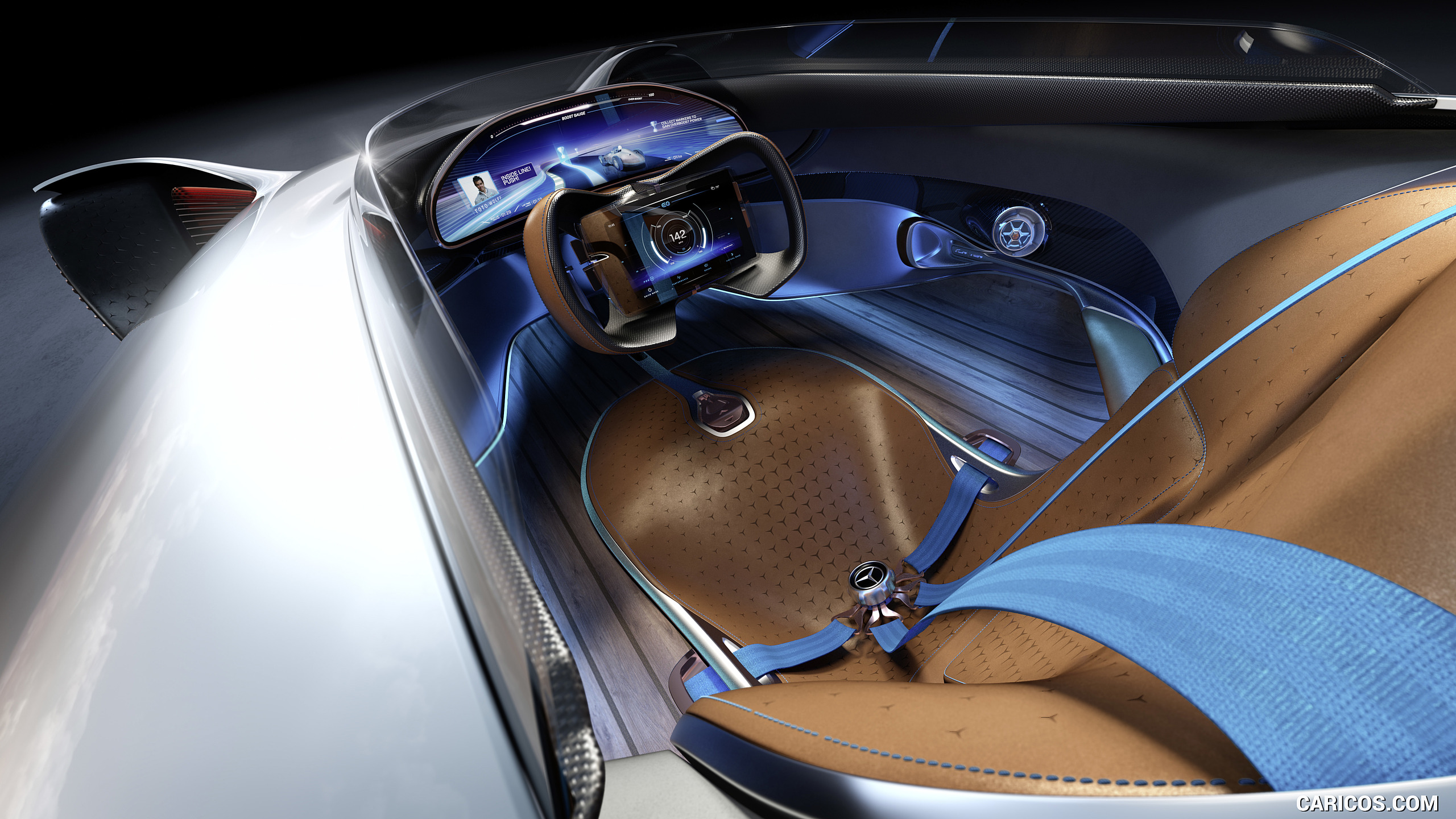 2018 Mercedes-Benz Vision EQ Silver Arrow Concept - Interior, #38 of 50