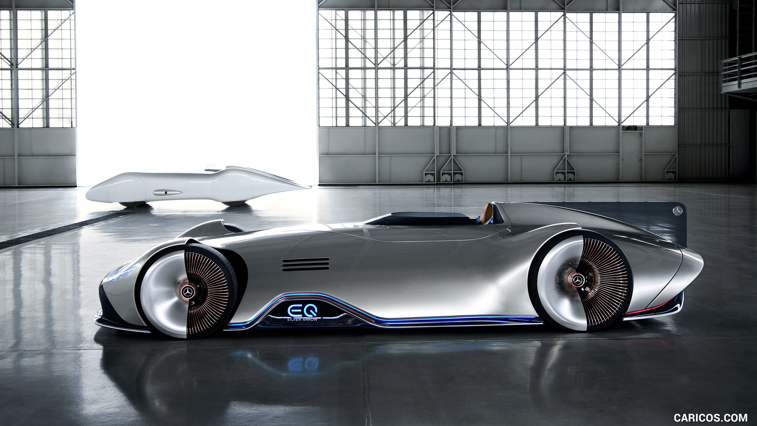 2018 Mercedes-Benz Vision EQ Silver Arrow Concept - Side, #6 of 50