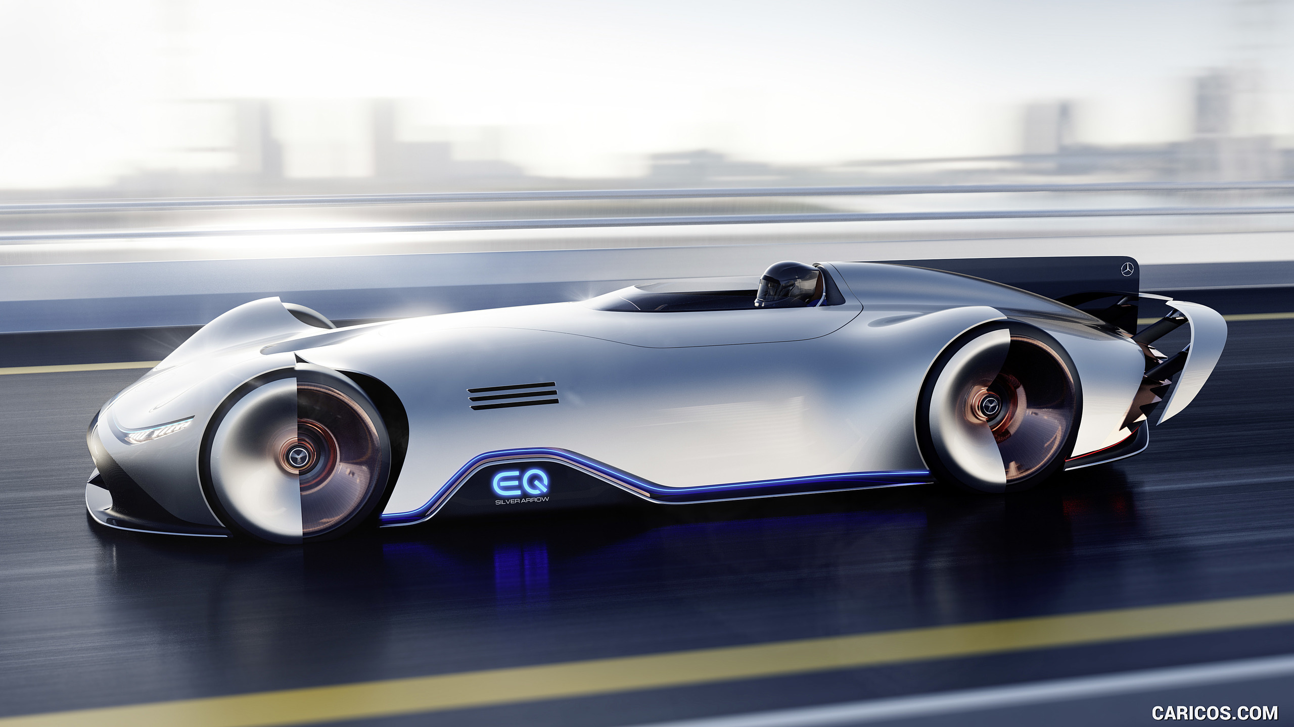 2018 Mercedes-Benz Vision EQ Silver Arrow Concept - Side, #28 of 50