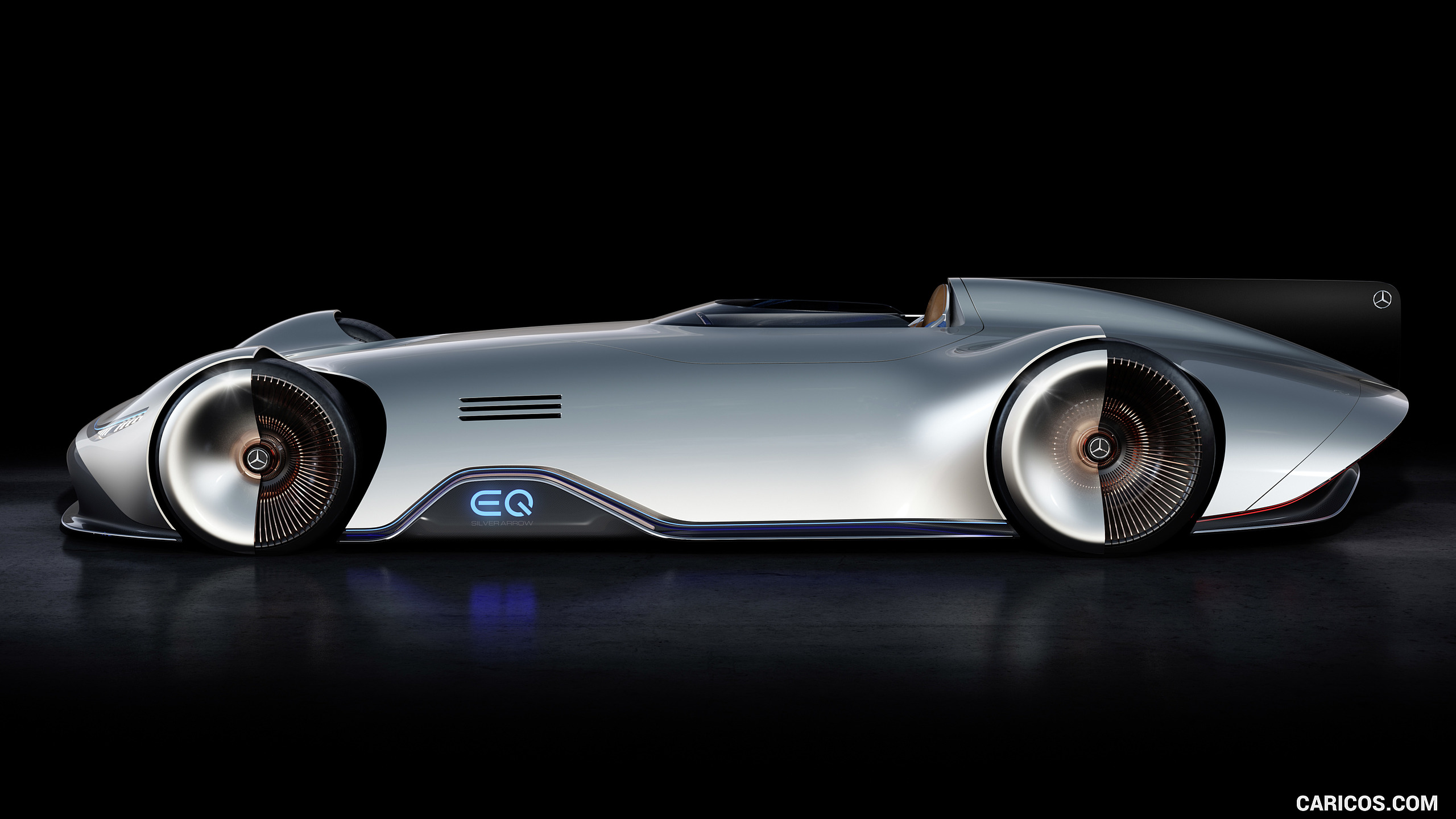 2018 Mercedes-Benz Vision EQ Silver Arrow Concept - Side, #33 of 50