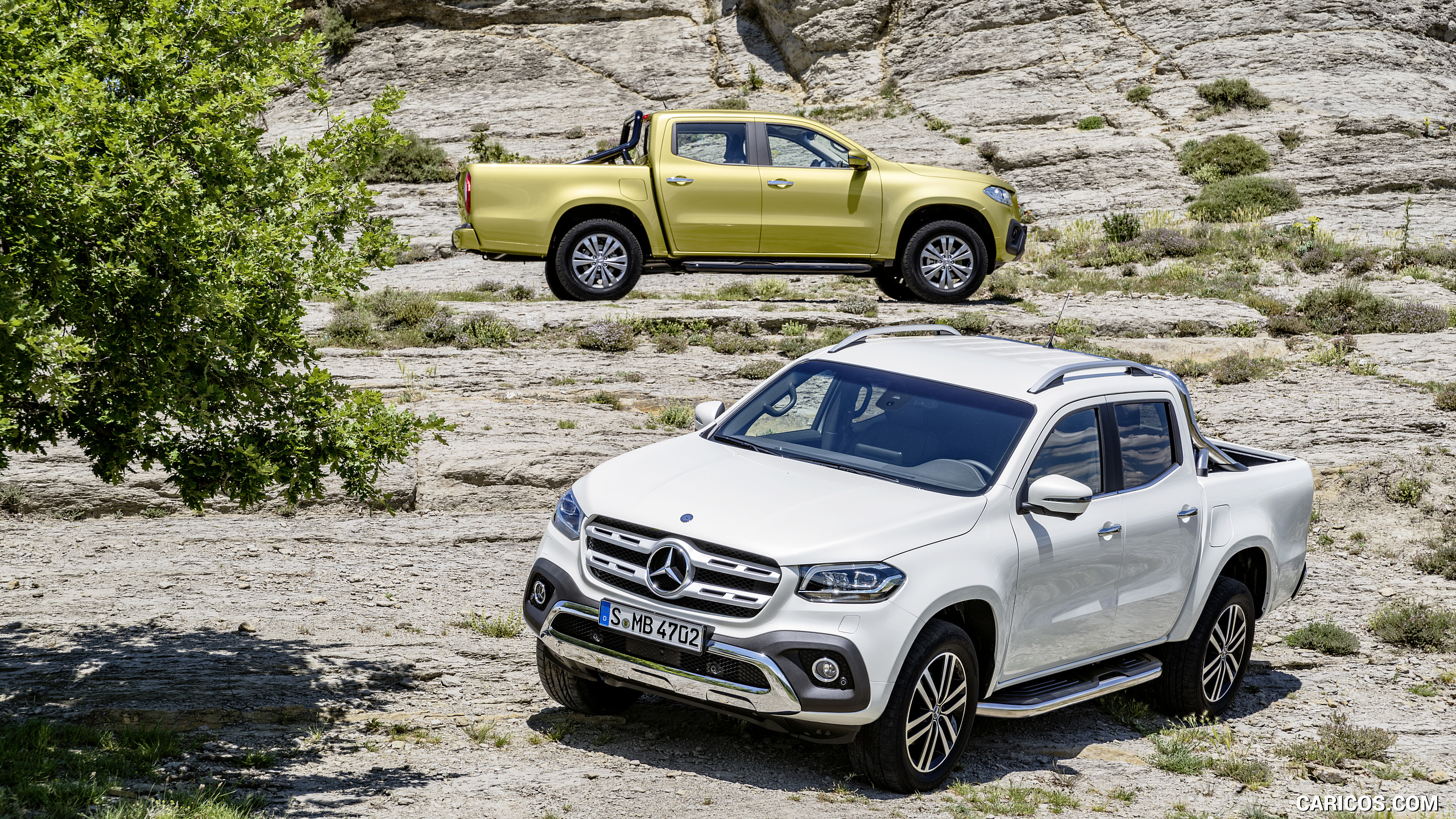 2018 Mercedes-Benz X-Class Pickup Line POWER (Color: Bering White Metallic) - Front, #6 of 99