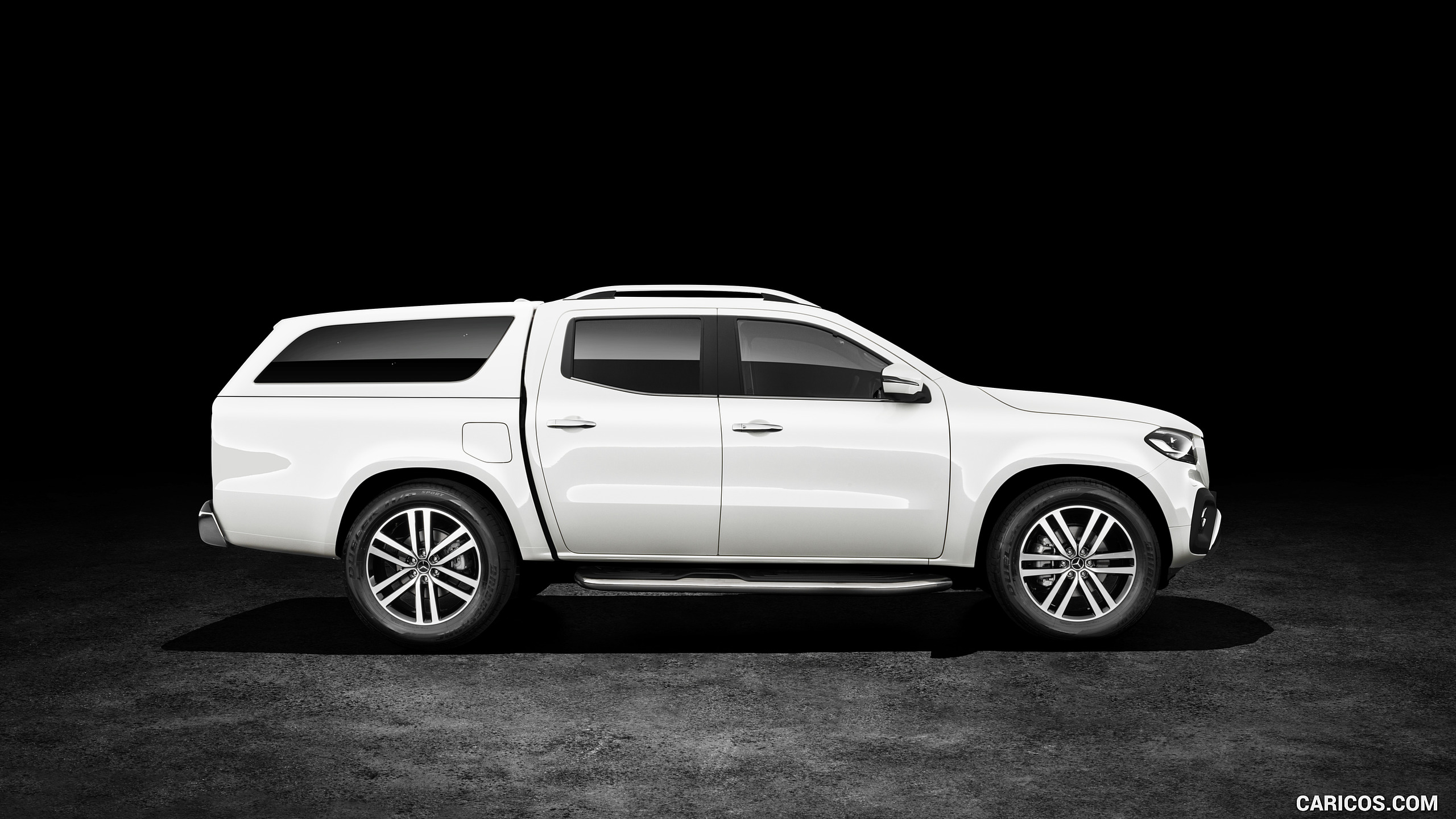 2018 Mercedes-Benz X-Class Pickup Line POWER (Color: Bering White Metallic) - Side, #45 of 99