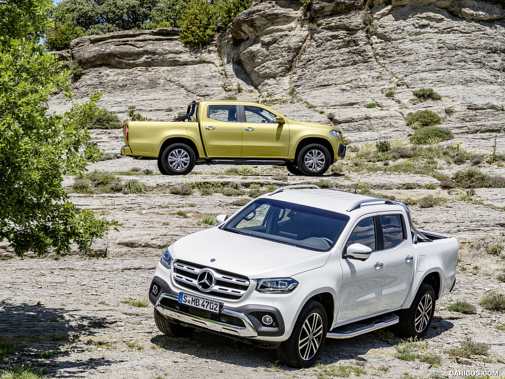 2018 Mercedes-Benz X-Class Pickup Line POWER (Color: Bering White Metallic) - Front