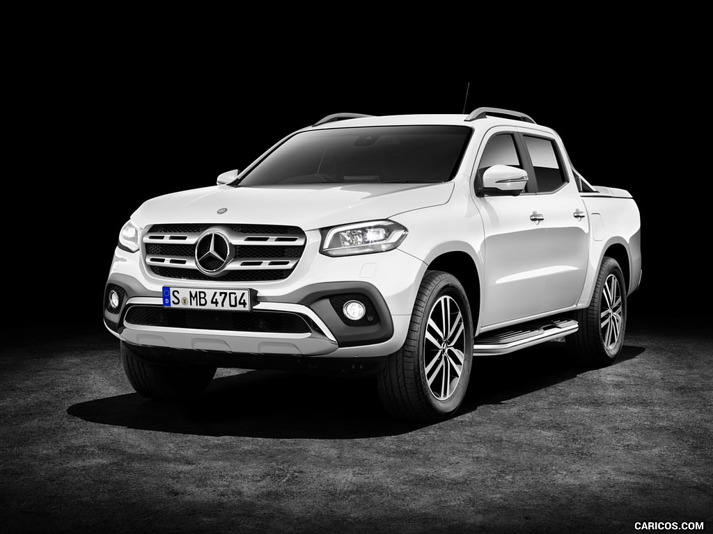 2018 Mercedes-Benz X-Class Pickup Line POWER (Color: Bering White Metallic) - Front