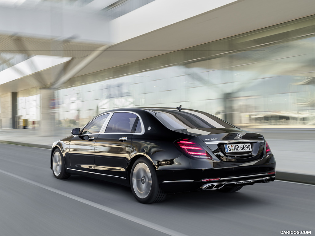 2018 Mercedes-Maybach S-Class S650 Black - Rear Three-Quarter