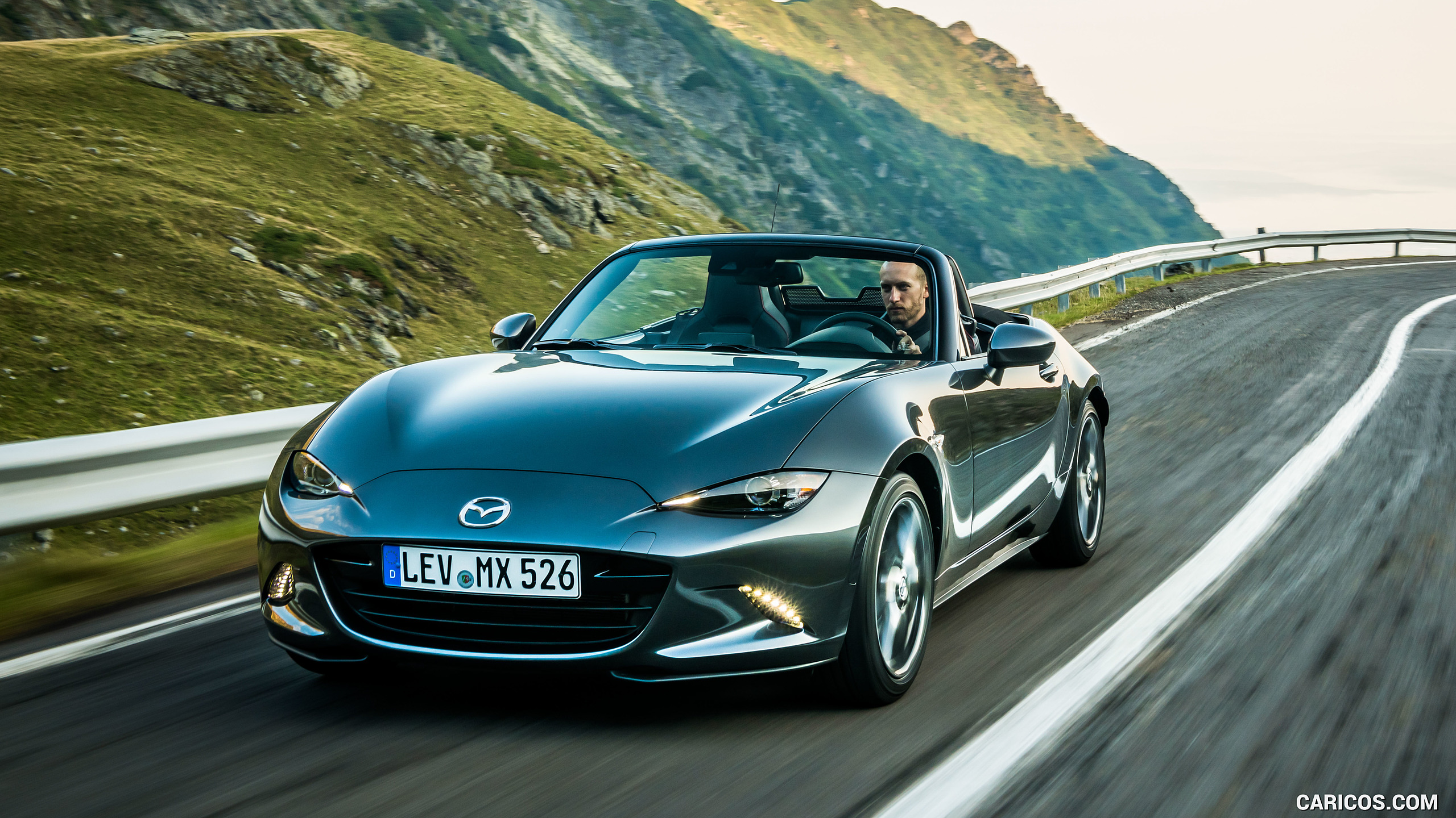 2019 Mazda MX-5 Roadster (Color: Machine Grey) - Front, #33 of 101