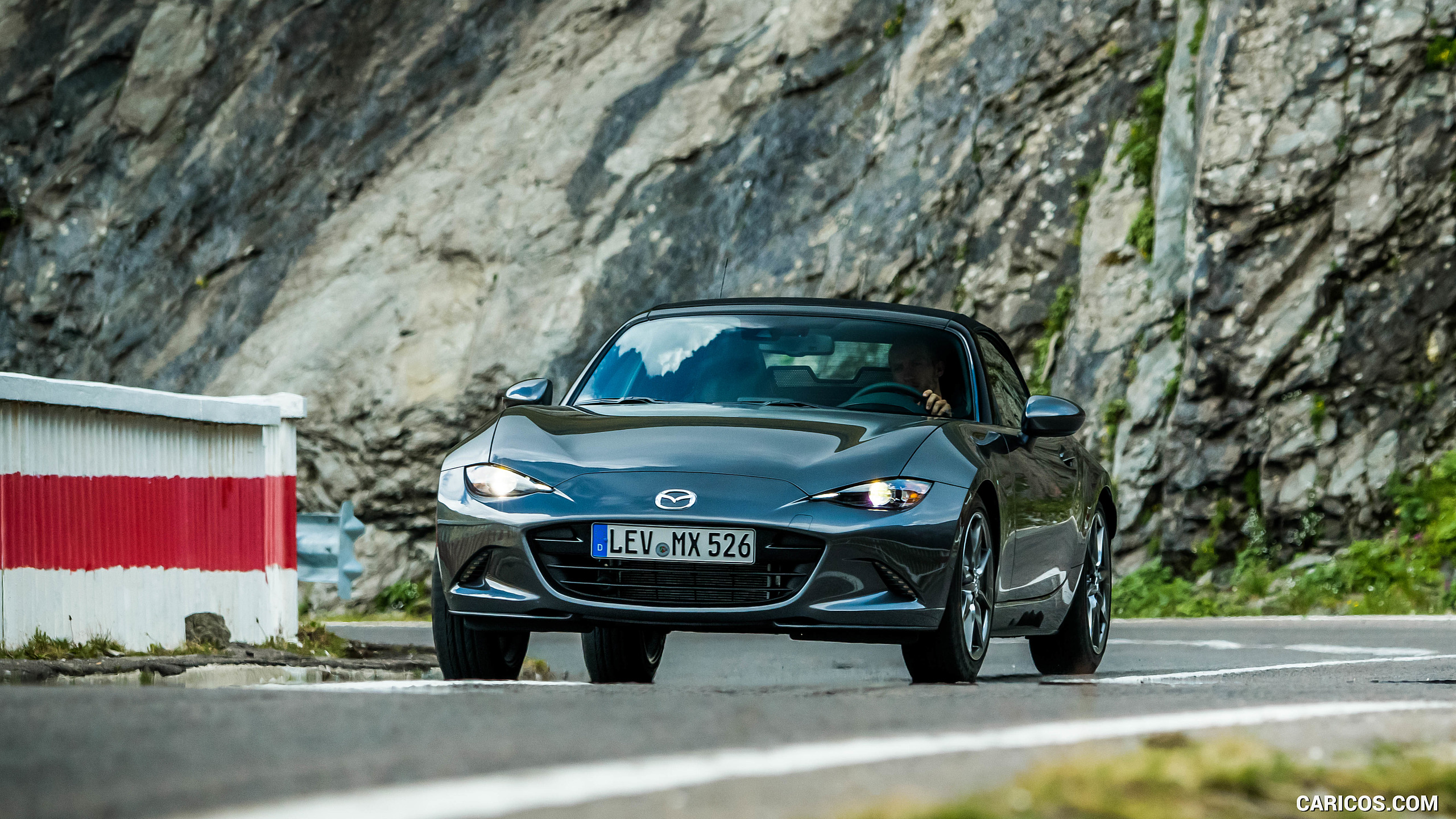 2019 Mazda MX-5 Roadster (Color: Machine Grey) - Front, #41 of 101