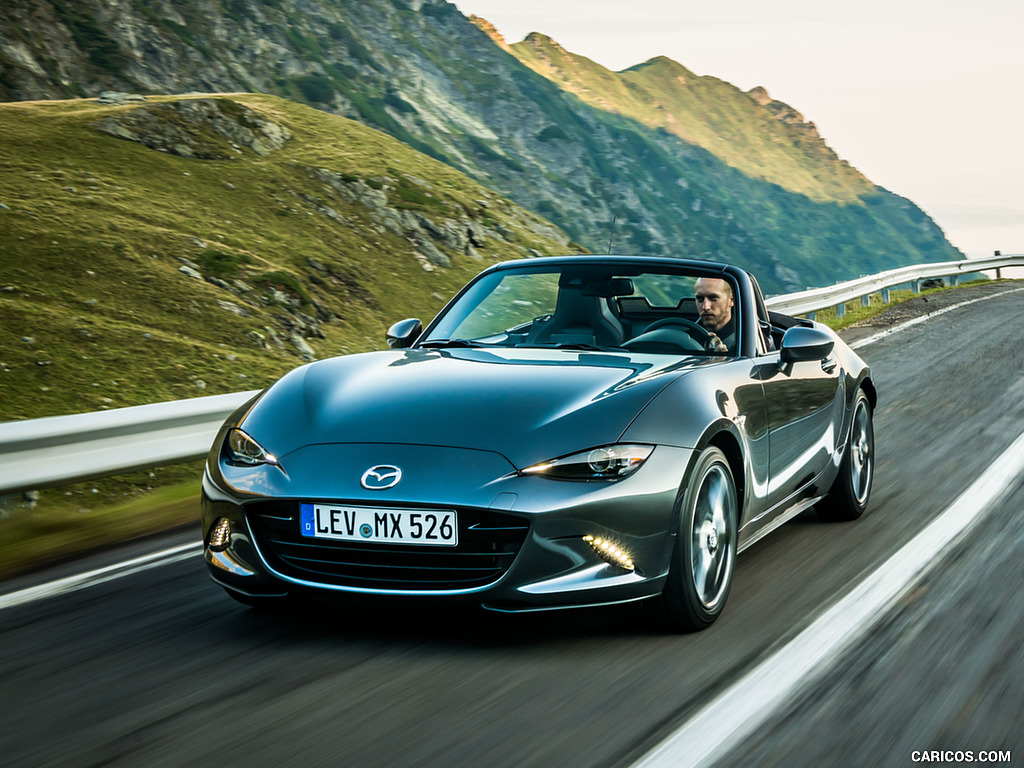 2019 Mazda MX-5 Roadster (Color: Machine Grey) - Front