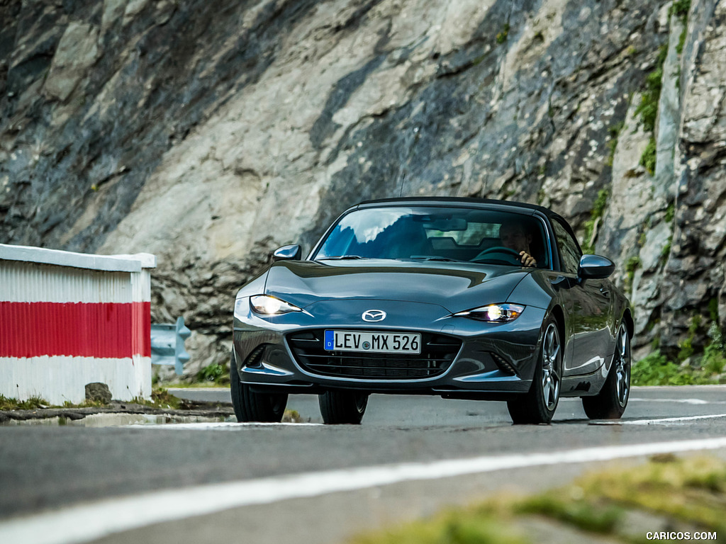 2019 Mazda MX-5 Roadster (Color: Machine Grey) - Front