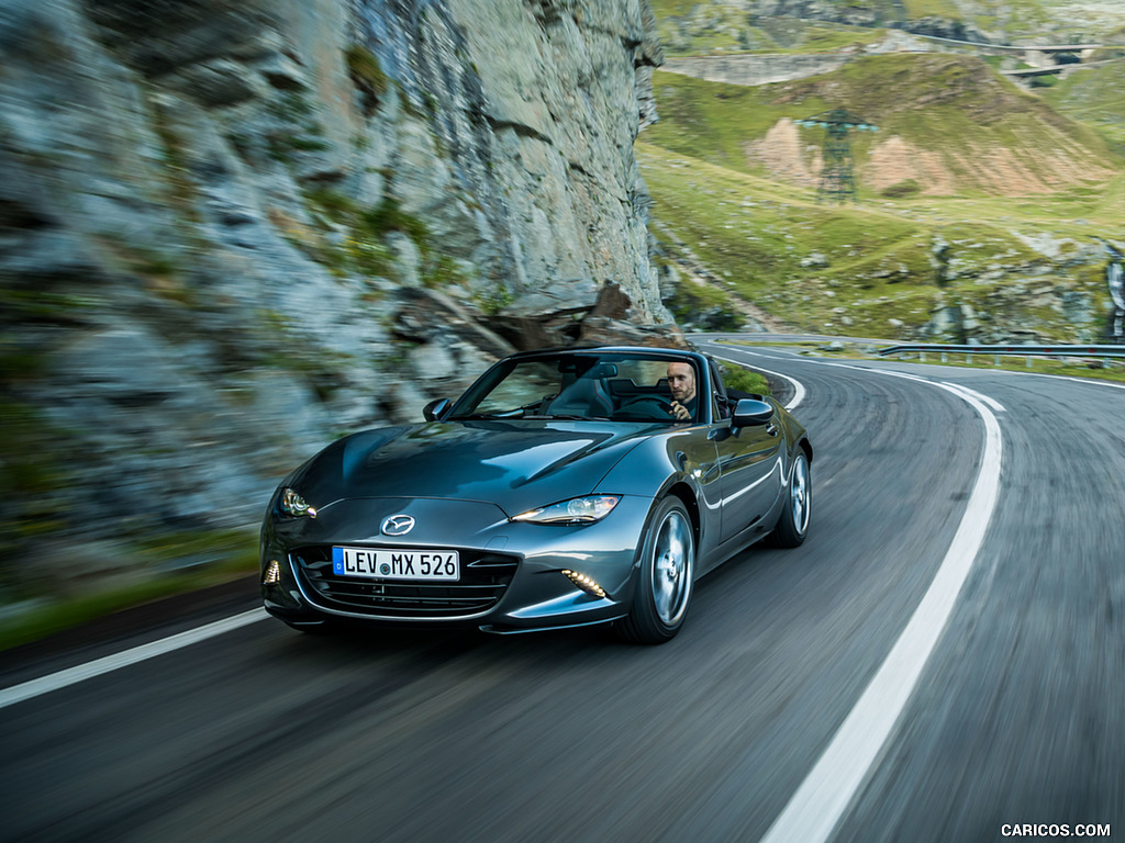 2019 Mazda MX-5 Roadster (Color: Machine Grey) - Rear