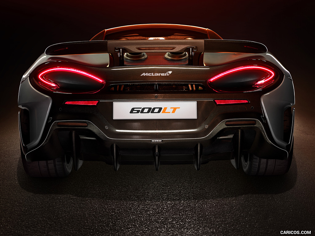 2019 McLaren 600LT Coupé (Color: Chicane Grey) - Rear