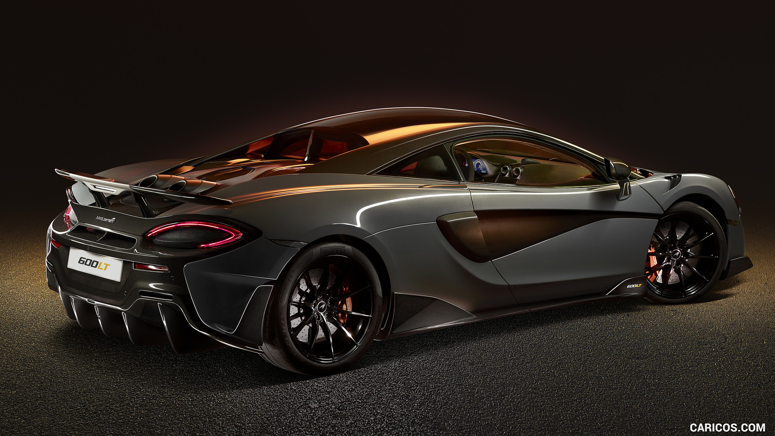 2019 McLaren 600LT Coupé (Color: Chicane Grey) - Rear Three-Quarter ...