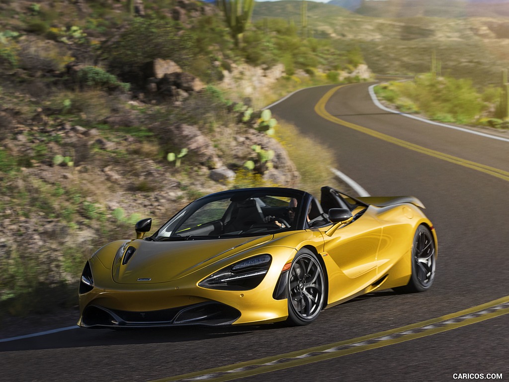 2019 McLaren 720S Spider (Color: Aztec Gold) - Front Three-Quarter