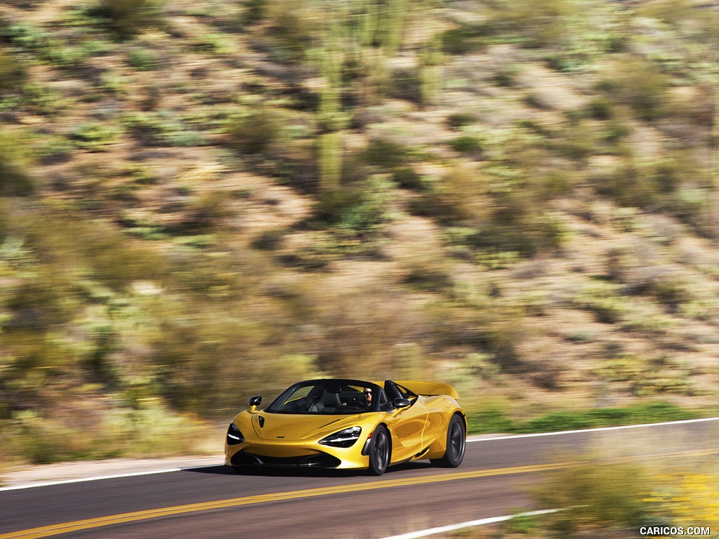 2019 McLaren 720S Spider (Color: Aztec Gold) - Front Three-Quarter