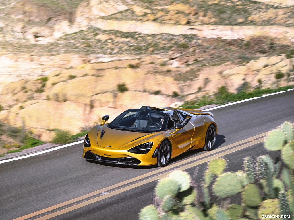 2019 McLaren 720S Spider (Color: Aztec Gold) - Front Three-Quarter