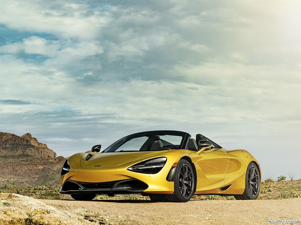 2019 McLaren 720S Spider (Color: Aztec Gold) - Front Three-Quarter