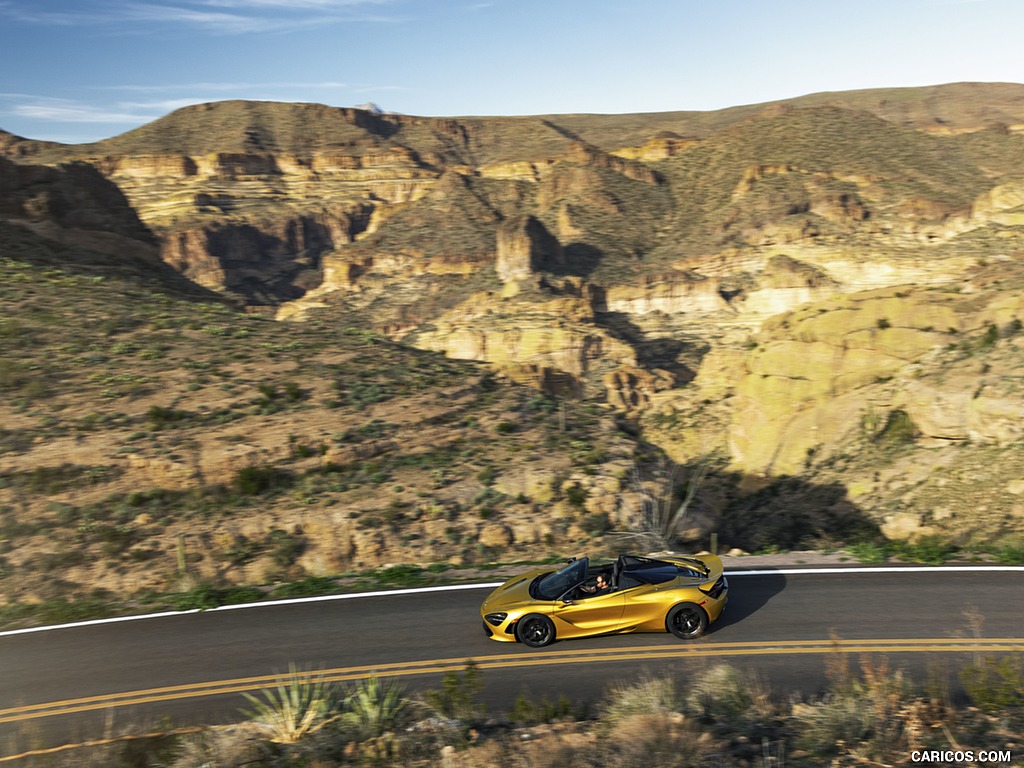 2019 McLaren 720S Spider (Color: Aztec Gold) - Side