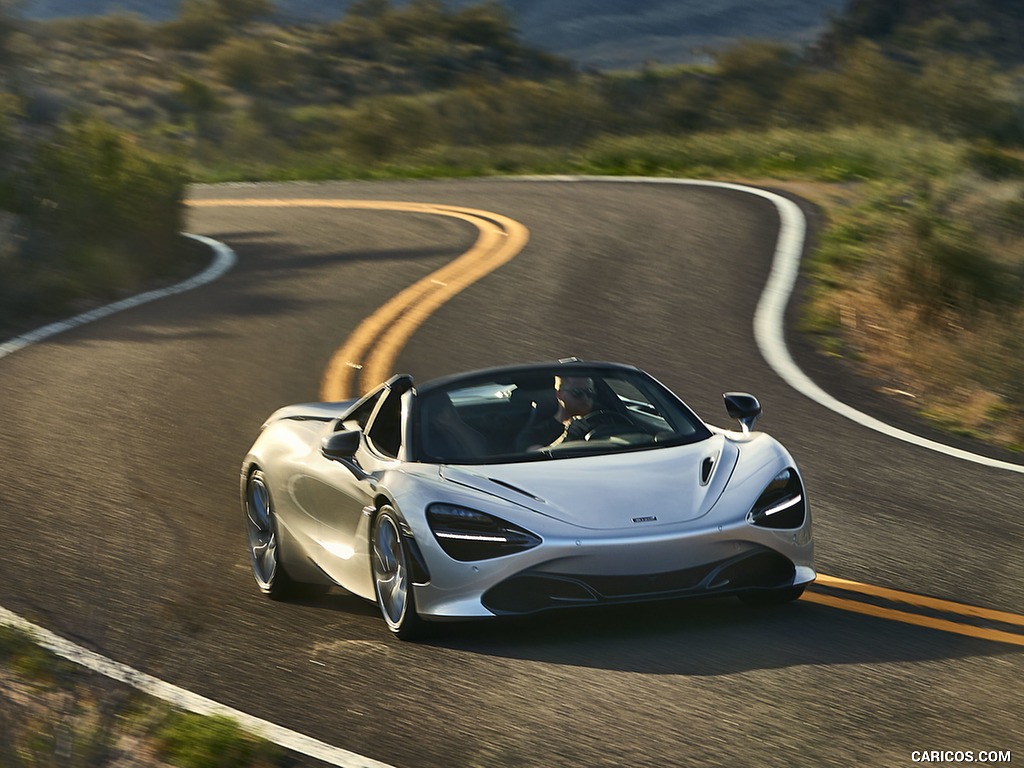 2019 McLaren 720S Spider (Color: Supernova Silver) - Front