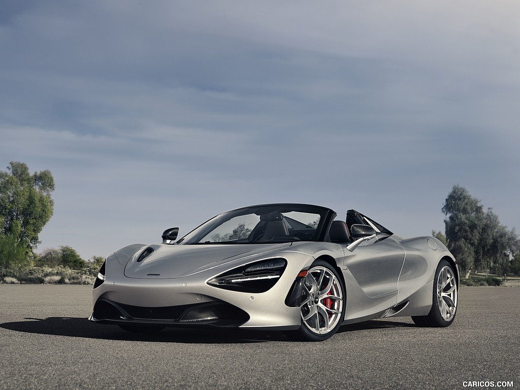 2019 McLaren 720S Spider (Color: Supernova Silver) - Front Three-Quarter