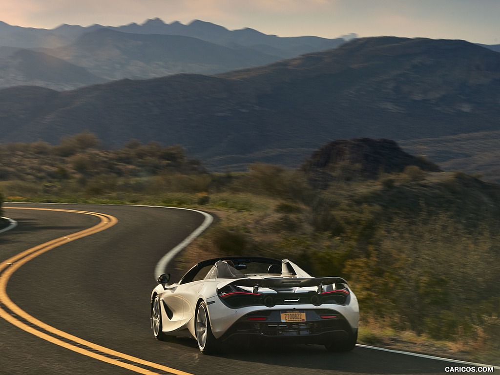 2019 McLaren 720S Spider (Color: Supernova Silver) - Rear Three-Quarter