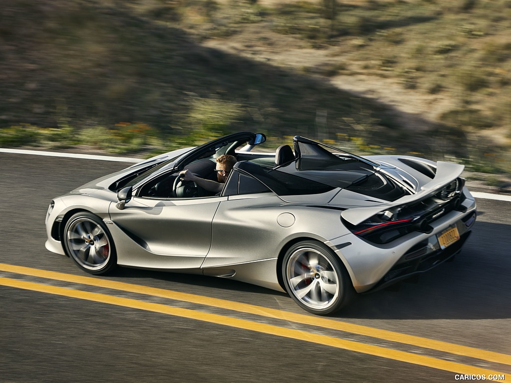 2019 McLaren 720S Spider (Color: Supernova Silver) - Rear Three-Quarter