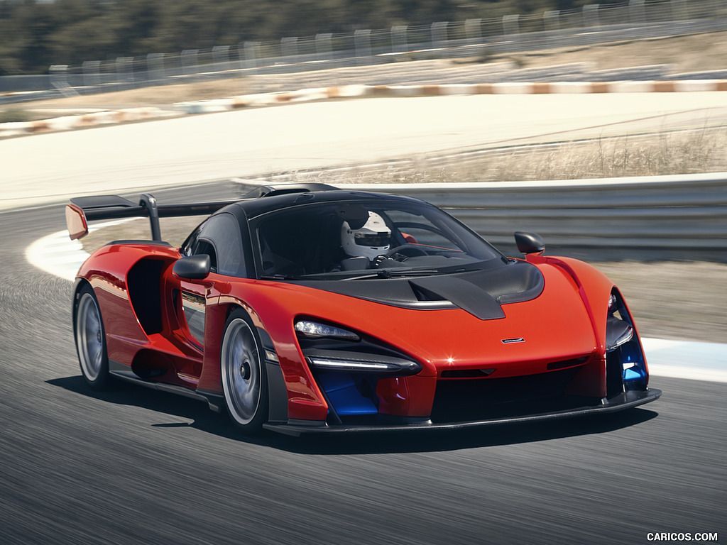 2019 McLaren Senna (Color: Delta Red) - Front Three-Quarter