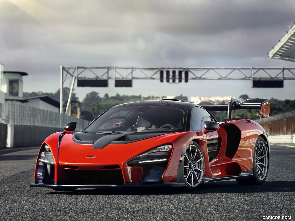 2019 McLaren Senna (Color: Delta Red) - Front Three-Quarter